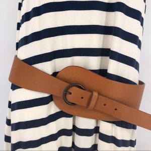 Garnet Hill Asymmetrical Tan Belt